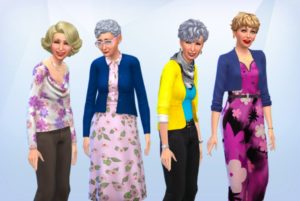 That time I made the Golden Girls in The Sims 4…